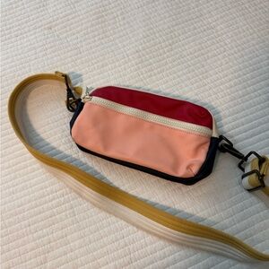 Marine Layer Red and Pink Crossbody Bag